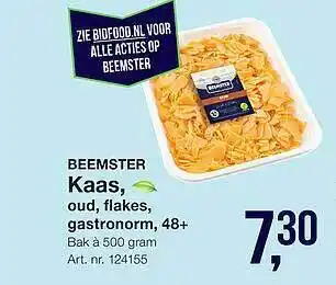 Bidfood Beemster Kaas, Oud, Flakes, Gastronorm, 48+ aanbieding