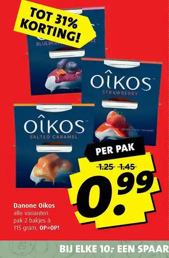 Boni Danone Oikos Tot 31% Korting aanbieding