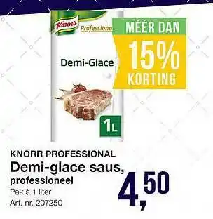 Bidfood Knorr Professional Demi-Glace Saus, Professioneel 15% Korting aanbieding