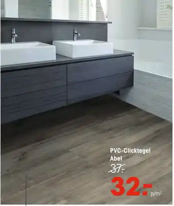 Kwantum PVC-Clicktegel Abel aanbieding