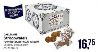 Bidfood Daelmans Stroopwafels, Roomboter, aanbieding