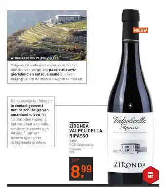 Gall & Gall Zîronda Valpolicella Ripasso aanbieding