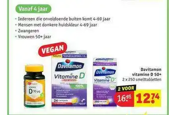 Kruidvat Davitamon Vitamine D 50+ aanbieding