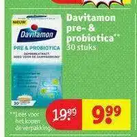 Kruidvat Davitamon Pre- & Probiotica aanbieding