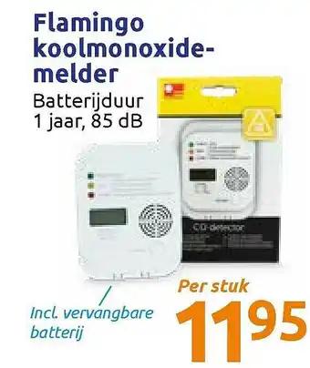 Action Flamingo Koolmonoxidemelder aanbieding