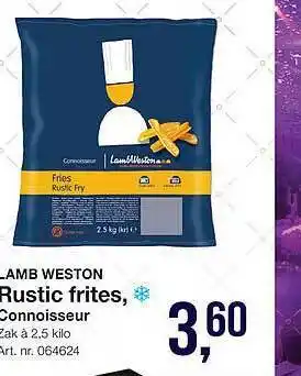 Bidfood Lamb Weston Rustic Fries, Connoisseur aanbieding