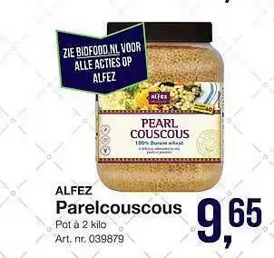 Bidfood Alfez parelcouscous aanbieding