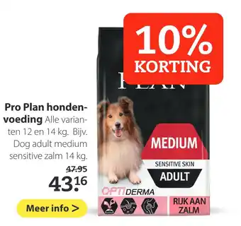 Pets Place Pro Plan honden- voeding 14kg aanbieding