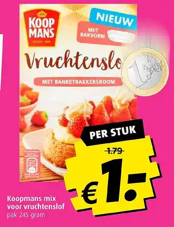 Boni Koopmans mix voor vruchtenslof 245gram aanbieding