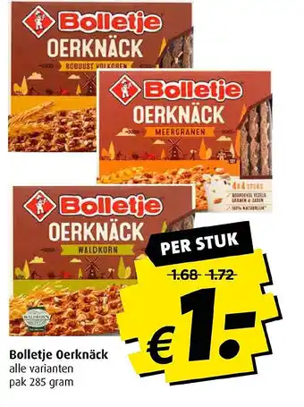 Boni Bolletje oerknäck 285gram aanbieding