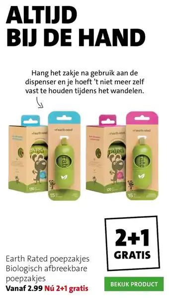 Intratuin Earth rated poepzakjes biologisch afbreekbare poepzakjes aanbieding