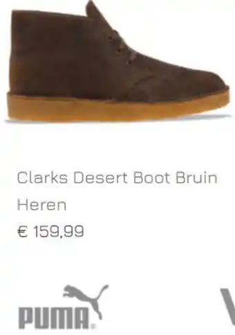 Sneakers Puma Clarks Desert Boot Bruin Heren aanbieding