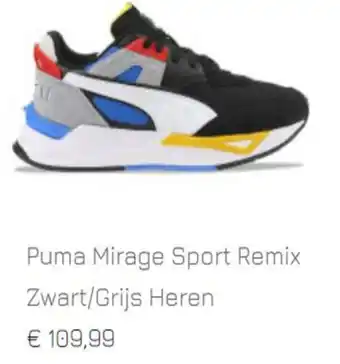 Sneakers Puma Mirage Sport Remix Zwart/Grijs Heren aanbieding