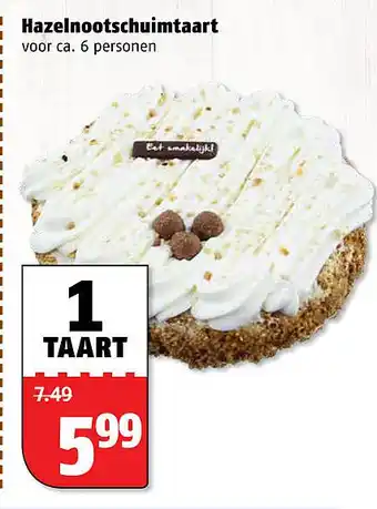 Poiesz Hazelnootschuimtaart aanbieding