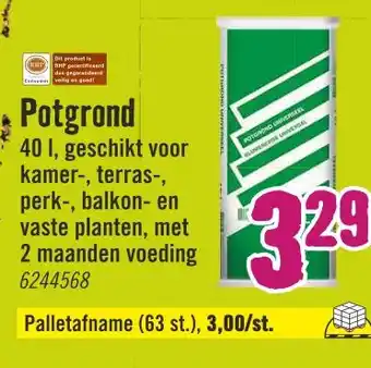 Hornbach Potgrond aanbieding