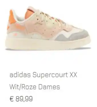 Sneakers adidas Supercourt xx Wit/Roze Dames aanbieding