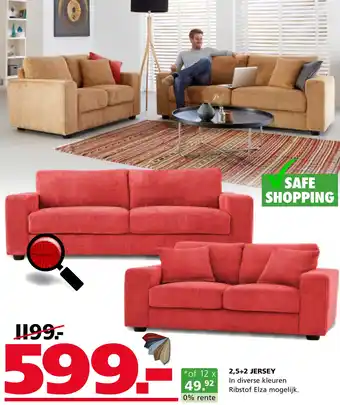 Seats and Sofas 2,5+2 Jersey aanbieding