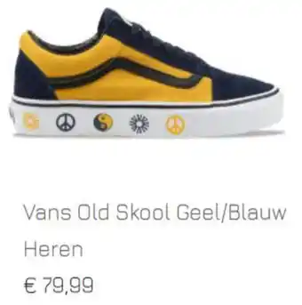 Sneakers Vans Old Skool Geel/Blauw Heren aanbieding