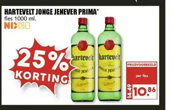 MCD Supermarkt Hartevelt Jonge Jenever Prima  1000 ml aanbieding