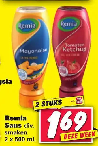 Nettorama Remia saus aanbieding