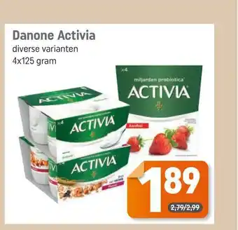 Dagwinkel Danone Activia  4 x 125 gram aanbieding