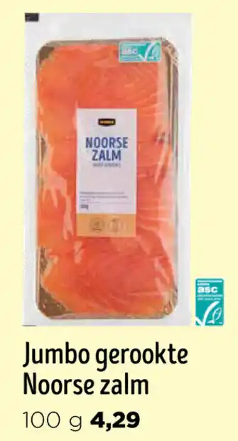 Jumbo Gerookte Noorse zalm 100g aanbieding