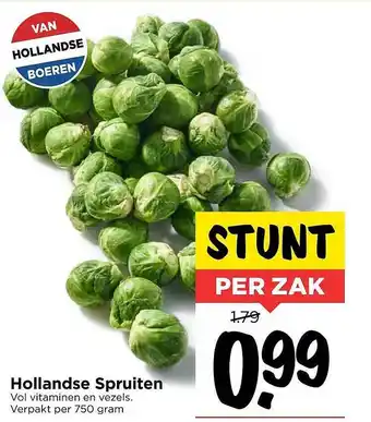 Vomar Voordeelmarkt Hollandse Spruiten  750 gram aanbieding