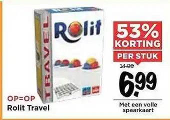 Vomar Voordeelmarkt Rolit Travel 53% Korting aanbieding