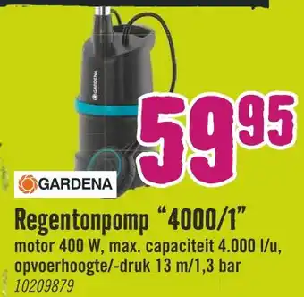 Hornbach Regentonpomp "4000/1" aanbieding