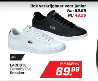 Daka Sport Lacoste Carnaby Evo Sneaker aanbieding