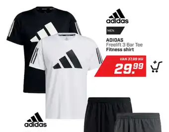 Daka Sport Adidas Freelift 3 Bar Tee Fitness Shirt aanbieding