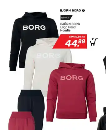 Daka Sport Bjorn Borg Logo Hood Hoodie aanbieding