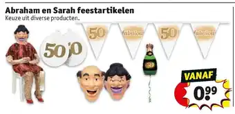 Kruidvat Abraham en Sarah feestartikelen aanbieding