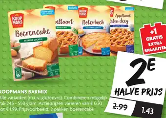 Dekamarkt Koopmans bakmix aanbieding