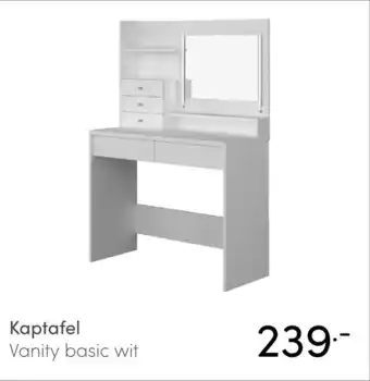 Baby & Tiener Kaptafel Vanity basic wit aanbieding