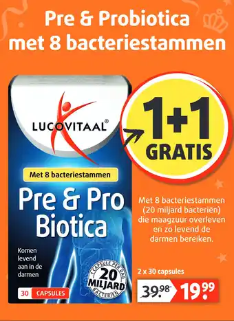 Lucovitaal Pre & pro biotica aanbieding