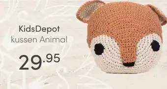 Baby & Tiener KidsDepot kussen Animal aanbieding