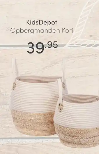 Baby & Tiener KidsDepot Opbergmanden Kori aanbieding