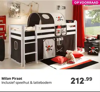 Baby & Tiener Milan Piraat Inclusief speelhut & lattebodem aanbieding