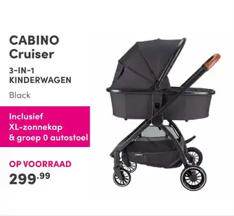 Baby & Tiener Cabino Cruiser 3-In-1 Kinderwagen aanbieding