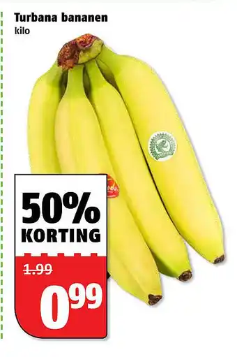 Poiesz Turbana bananen aanbieding