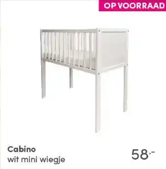 Baby & Tiener Cabino wit mini wiegje aanbieding