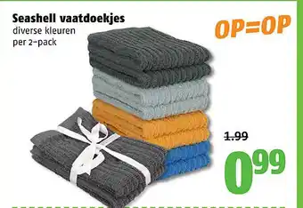 Poiesz Seashell vaatdoekjes aanbieding