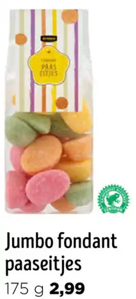 Jumbo Fondant paaseitjes 175 g aanbieding