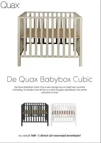 Baby & Tiener Quax Babybox Cubic aanbieding