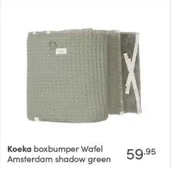 Baby & Tiener Koeka boxbumper Wafel Amsterdam shadow green aanbieding