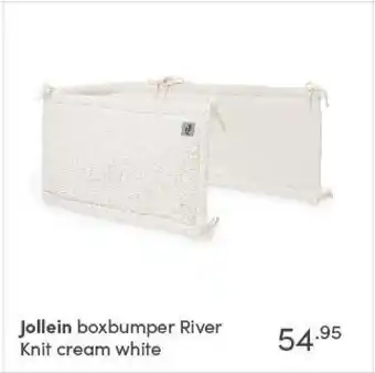 Baby & Tiener Jollein boxbumper River Knit cream white aanbieding