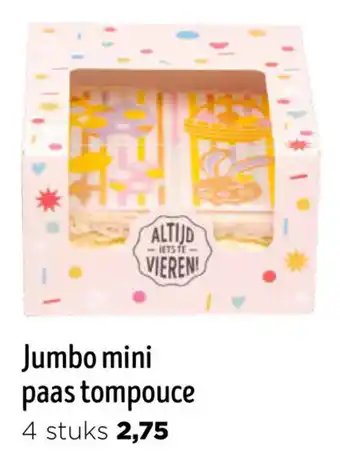 Jumbo Mini paas tompouce aanbieding