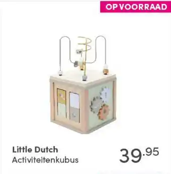 Baby & Tiener Little Dutch Activiteitenkubus aanbieding