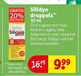 Kruidvat Silidyn druppels 30ml aanbieding